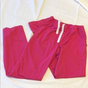 Pink scrub pants